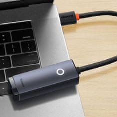 BASEUS Lite omrežni adapter USB-C / RJ45, črna