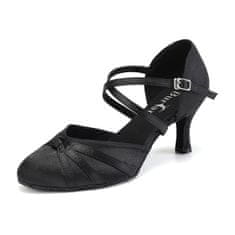 Burtan Dance Shoes Vienna standard, čevlji za klasični ples, Črna-7,5 cm, 35
