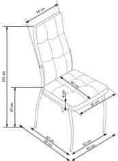 Halmar Jedilni stol K416, siva