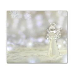 tulup.si Steklena podloga za rezanje Dobrodošli stekleni angel Ornament 60x52 cm