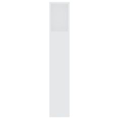 Vidaxl Vzglavna omarica bela 200x18,5x104,5 cm