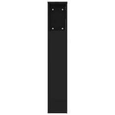 Vidaxl Vzglavna omarica črna 220x18,5x104,5 cm