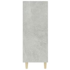 Vidaxl Omarica, sivi beton 69,5x32,5x90 cm, material na osnovi lesa