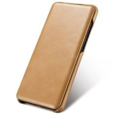 iCARER icarer curved edge vintage folio iz pravega usnja za samsung galaxy s20 ultra kaki (rs992008-gg)