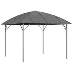 Vidaxl Gazebo z obokano streho, 3x3 m, antracit