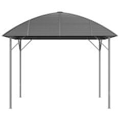 Vidaxl Gazebo z obokano streho, 3x3 m, antracit