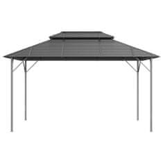 Vidaxl Gazebo z dvonadstropno streho, 3x4 m, antracit