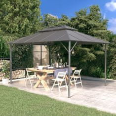 Vidaxl Gazebo z dvonadstropno streho, 3x4 m, antracit