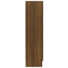 Vidaxl Vitrina rjavi hrast 82,5x30,5x115 cm konstruiran les