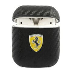 Ferrari FESA2CABK Ovitek za AirPods črn Na stezi PU Carbon