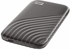 Western Digital My Passport SSD disk, 4 TB, USB-C 3.2, siv (WDBAGF0040BGY-WESN)