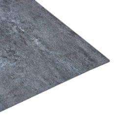 Vidaxl Samolepilne talne plošče 20 kosov PVC 1,86 m² siv marmor