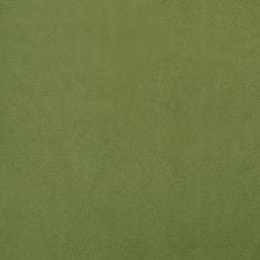 Vidaxl Vrtljiv jedilni stol 2 kosa svetlo zelen žamet