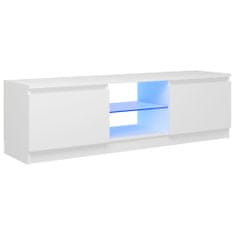 Vidaxl TV omarica z LED lučkami bela 120x30x35,5 cm