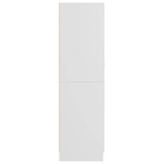 Vidaxl Garderobna omara bela 82,5x51,5x180 cm iverna plošča