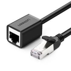 Ugreen Ethernet podaljšek RJ45, Cat. 6, FTP, s kovinskim vtičem 0,5 m (črna)