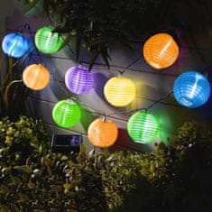 GARDEN OF EDEN LED solarni lampiončki - 10 kosov, hladno bela LED 3,7 m