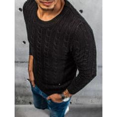 Dstreet Moški pulover CONAN črn wx1880 M