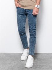 OMBRE Moške kavbojke Skinny Fit Thinrin modra XL