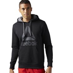 Reebok Športni pulover črna 188 - 191 cm/XL Wor BL Ctn Ply Hood