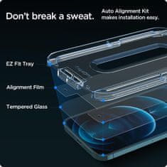 Spigen KALJENO STEKLO SPIGEN GLAS.TR "EZ FIT" 2-PACK IPHONE 12 PRO MAX