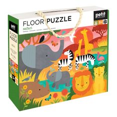 Petit collage Floor puzzle safari
