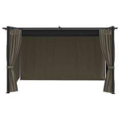 Vidaxl Gazebo, 4x3 m, taupe