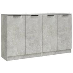 Vidaxl Komoda 2 kosa betonsko siva 60x30x70 cm konstruiran les