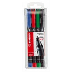 Stabilo OHP FLOM.PERMANENT 843 SET 1/4*M 1,0 mm