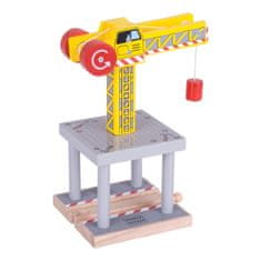 Bigjigs Rail Big Crane Yellow