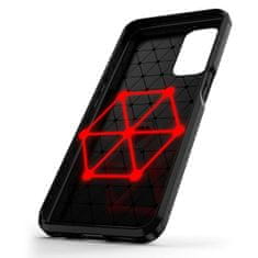 MG Carbon Case Flexible silikonski ovitek za OnePlus Nord N200 5G, črna