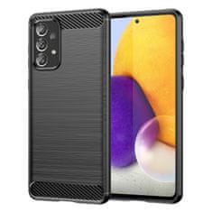 MG Carbon Case Flexible silikonski ovitek za Samsung Galaxy A73, črna