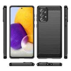 MG Carbon Case Flexible silikonski ovitek za Samsung Galaxy A73, črna