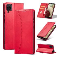 MG Magnet Fancy knjižni usnjeni ovitek za Samsung Galaxy A12 5G , rdeča