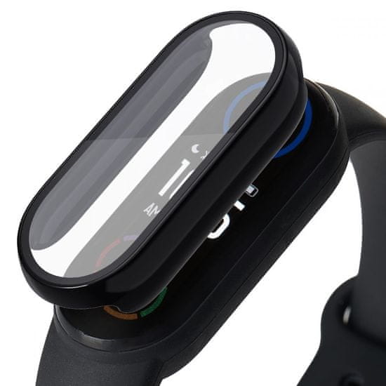 Tech-protect Defense 360 ovitek z zaščitnim steklom za Xiaomi Mi Band 3 / 4 / 5 / 6, črna