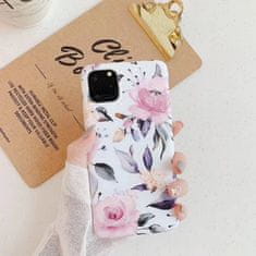 Tech-protect Floral silikonski ovitek za Samsung Galaxy A53 5G, belo