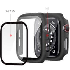 Tech-protect Defense 360 ovitek z zaščitnim steklom za Apple Watch 7 45mm, prozoren