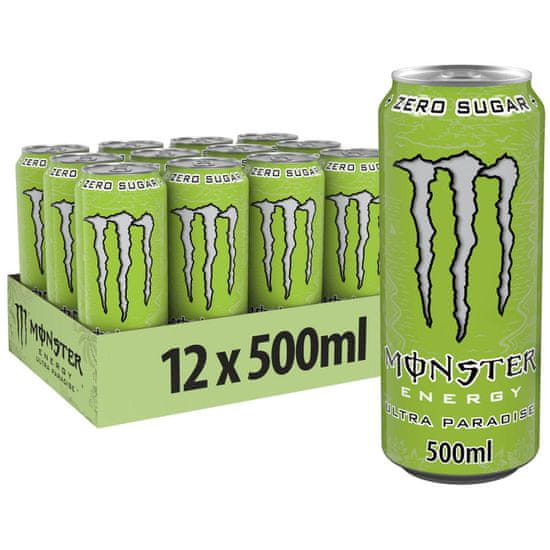 MONSTER ENERGY Ultra Paradise energijska pijača, 0,5 l pločevinke, 12 kosov