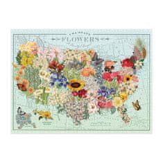 Galison Puzzle Flowers ZDA 1000 kosov