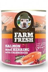 Farm Fresh Dog Salmon&amp;Herring+Cranberries pločevinka 750g