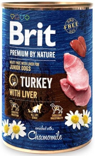 Brit Premium by Nature Dog Cons. - puran z jetri 400 g