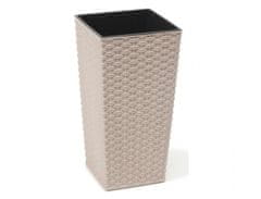 Lamela Prevleka za cvetlični lonec FINEZIA RATTAN ECO plastika 30x30x57cm