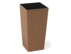 Lamela Prevleka za cvetlični lonec FINEZIA RATTAN ECO plastika 30x30x57cm