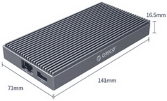 Orico CDH-9N priključna postaja, USB-C, 9 v 1, M.2 NVMe, 3x USB 3.1, USB-C PD, HDMI, RJ45, SD, TF, črna (CDH-9N-GY-BP)