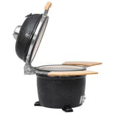 Greatstore Kamado keramični žar z dimljenjem 44 cm