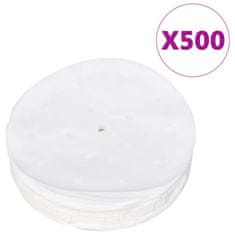 Vidaxl Stiskalnica za hamburgerje s 500 papirji aluminij 10 cm