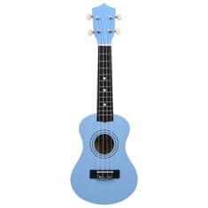 Vidaxl Otroški ukulele soprano s torbo baby moder 21"