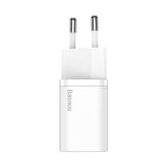 BASEUS Hitri polnilec za Iphone Super Si 1C 20W Power Delivery + USB-C - Lightning kabel 1m bela