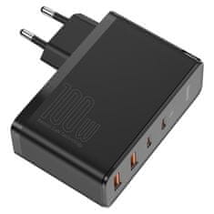 BASEUS GaN2 Pro USB USB-C QC PD hitri polnilec 100W črn