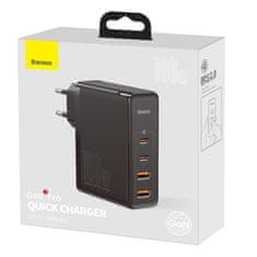 BASEUS GaN2 Pro USB USB-C QC PD hitri polnilec 100W črn